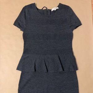 Knit Peplum Dress from the LOFT